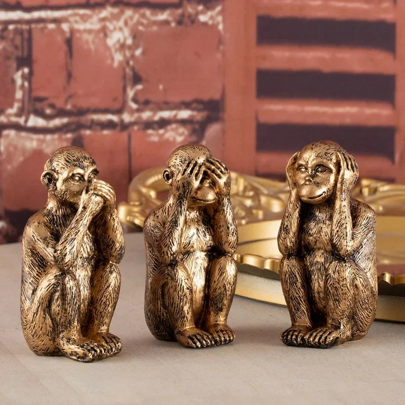VisdomApor Monkeys Sculpture Set