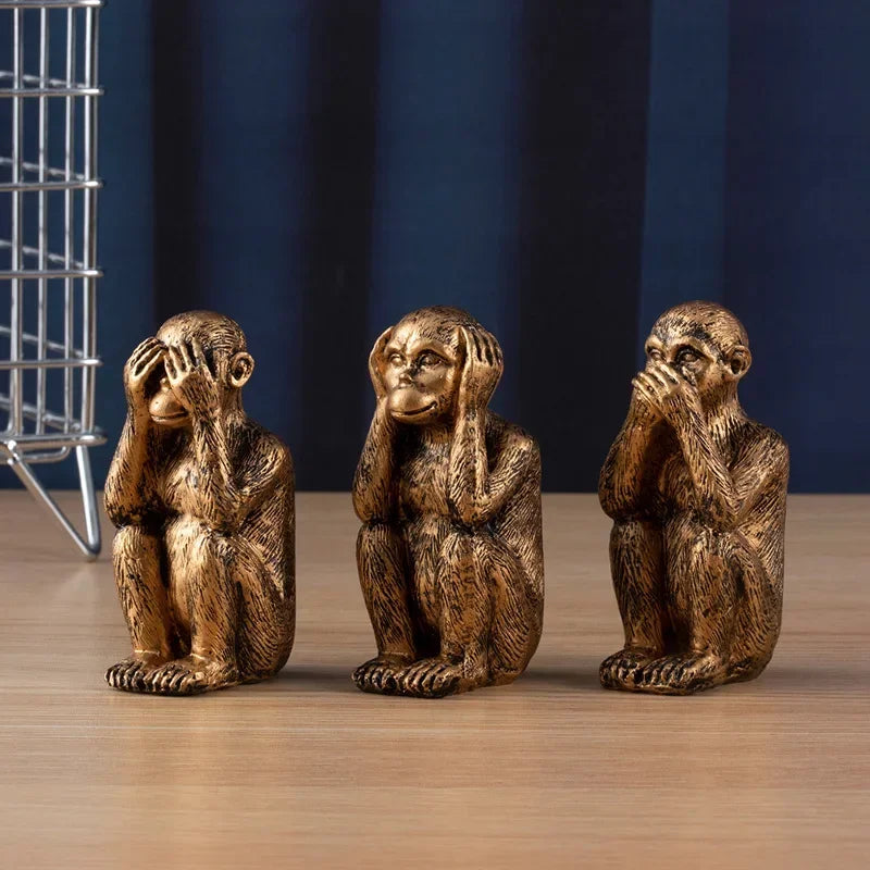 VisdomApor Monkeys Sculpture Set