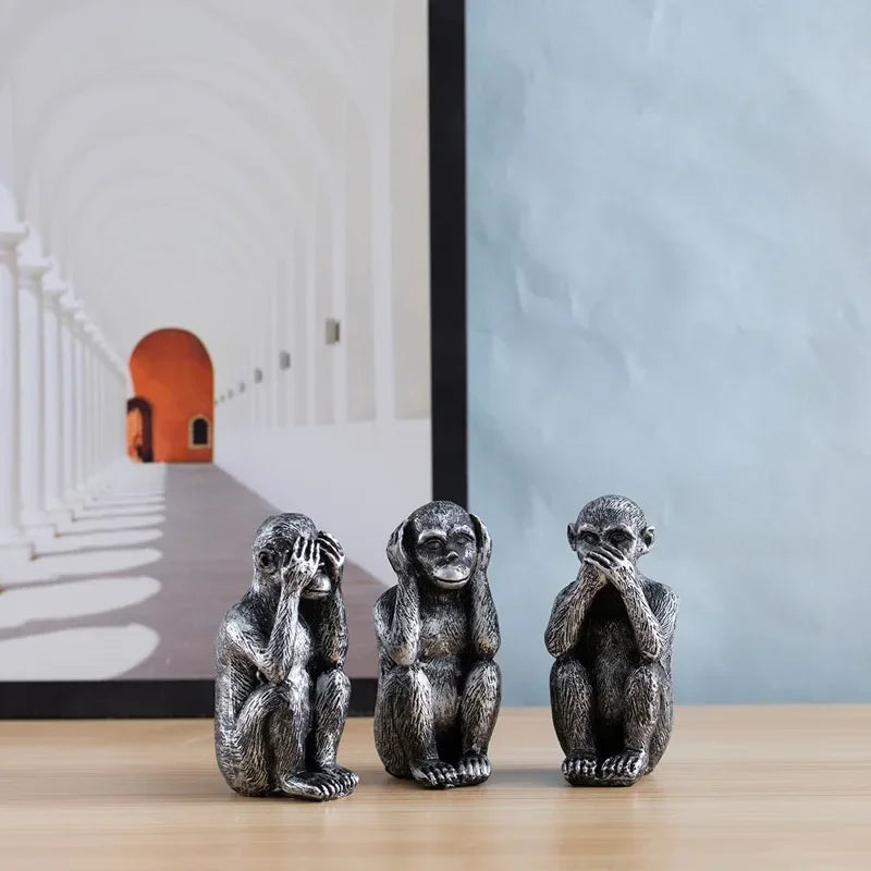 VisdomApor Monkeys Sculpture Set