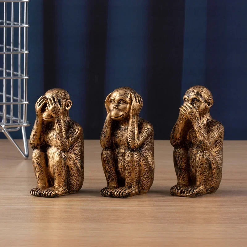 VisdomApor Monkeys Sculpture Set