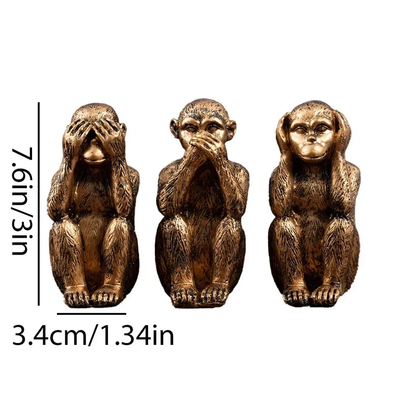 VisdomApor Monkeys Sculpture Set