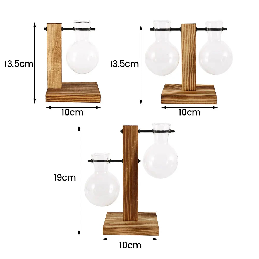 GrönVäxa Wooden Vase