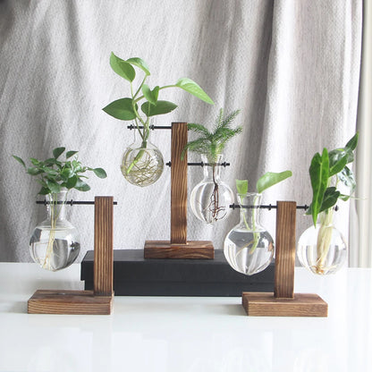 GrönVäxa Wooden Vase