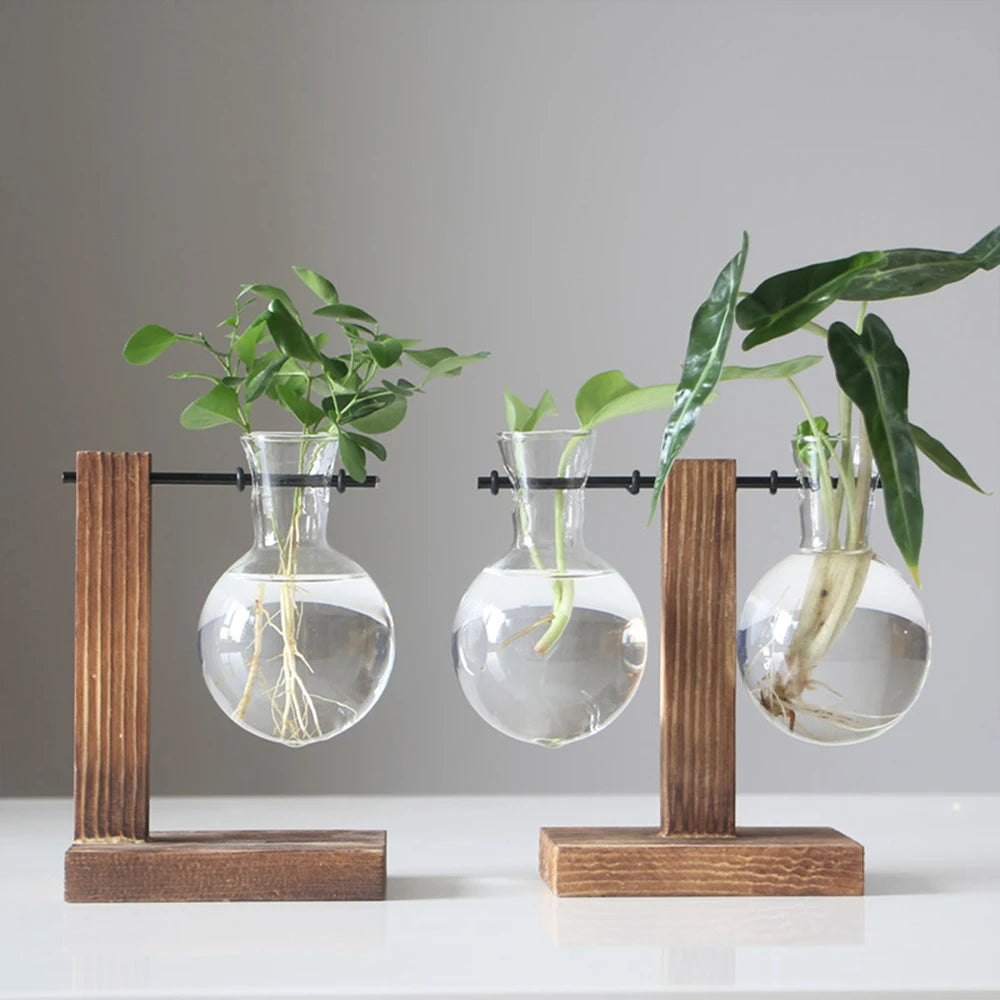 GrönVäxa Wooden Vase